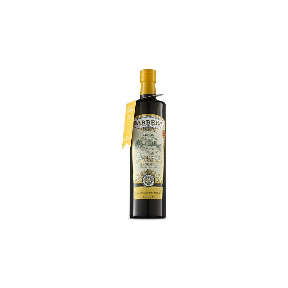 Oliwa z Oliwek Włoska BARBERA TEMPIO DELL'ULIVO Valle del Belice DOP 750ml
