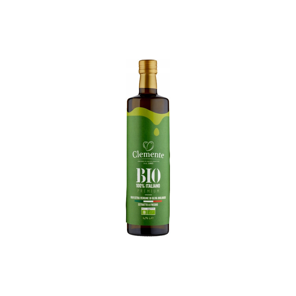 Oliwa z Oliwek Włoska Clemente Extra Vergine BIO 100% ITALIANO 750 ml