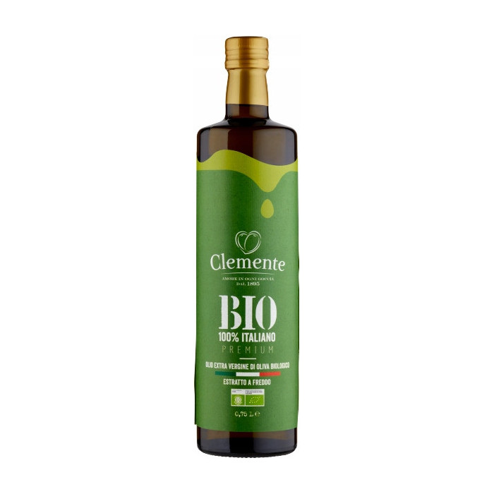 Oliwa z Oliwek Włoska Clemente Extra Vergine BIO 100% ITALIANO 750 ml